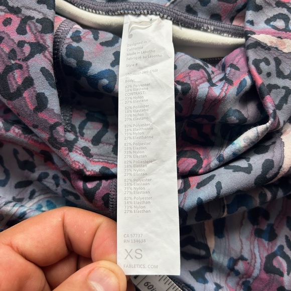 NWT XS Fabletics high-waisted PureLuxe‎ leggings - Picture 4 of 4